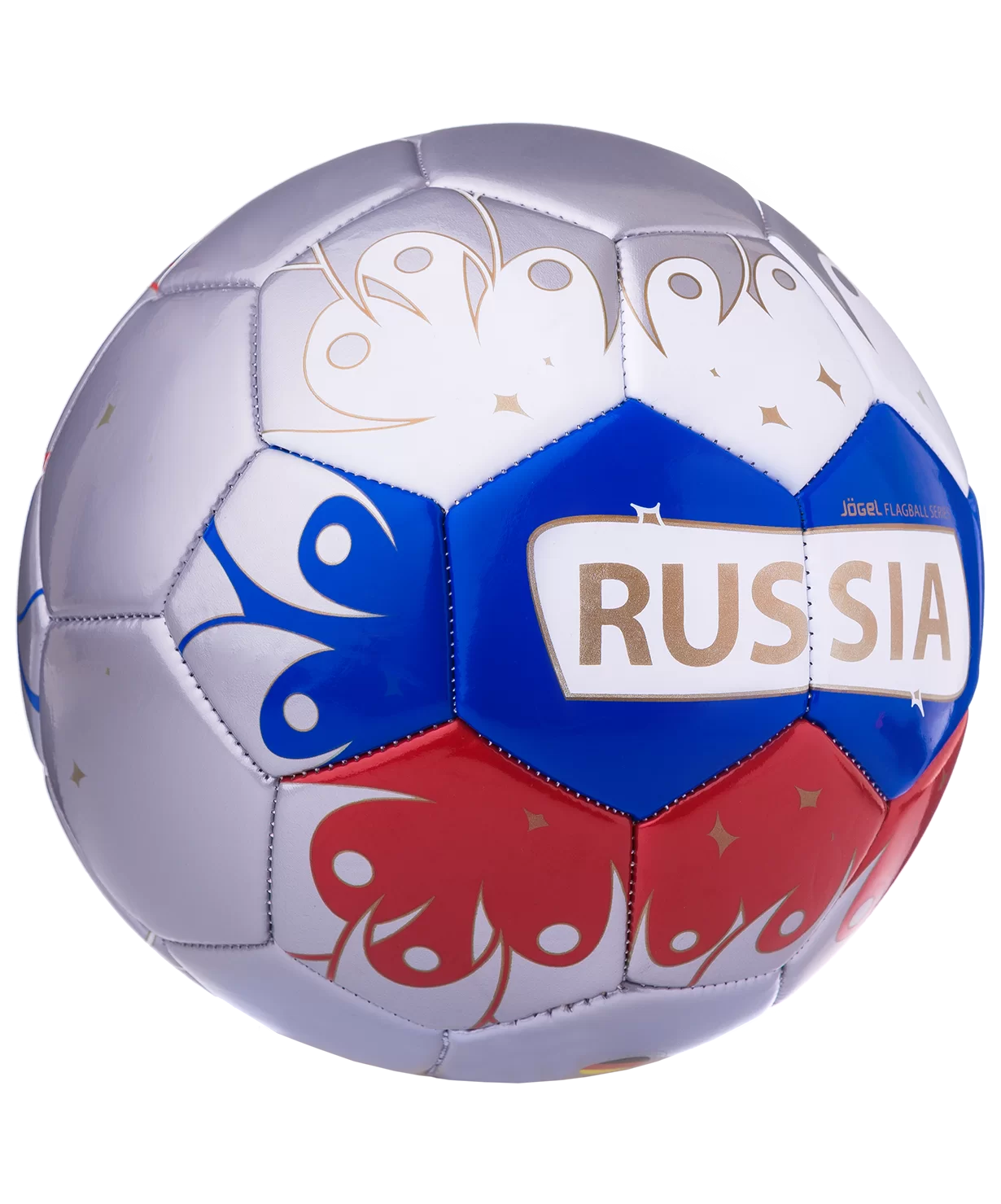 Реальное фото Мяч футбольный Jögel Russia №5 УТ-00011393 от магазина СпортСЕ
