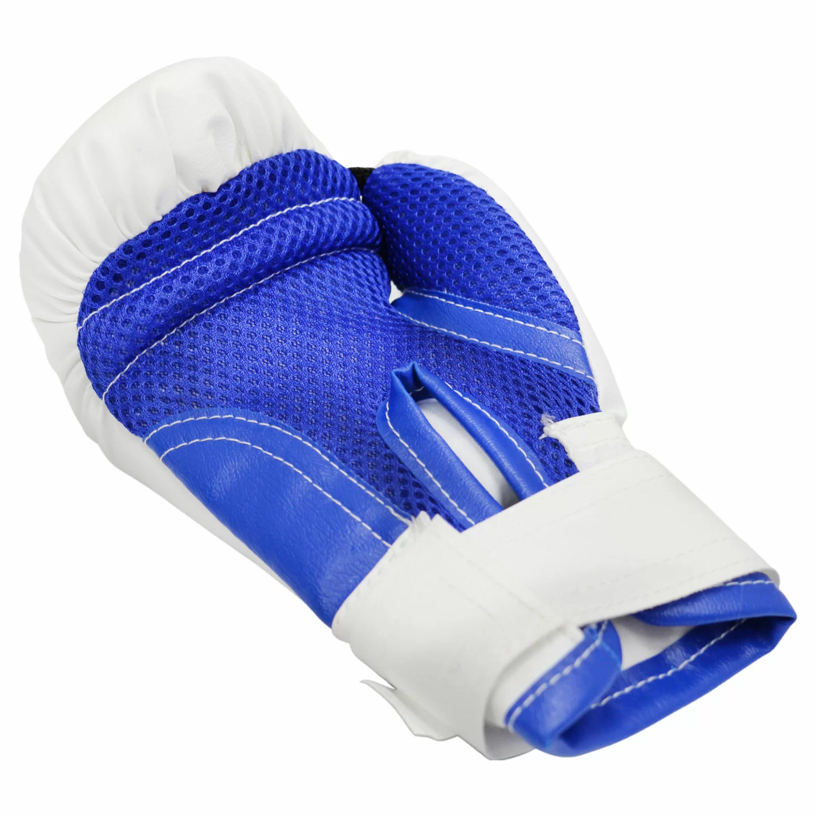 Реальное фото Набор боксерский для начинающих RuscoSport Триколор (перчатки бокс. 4 oz) синий от магазина СпортСЕ
