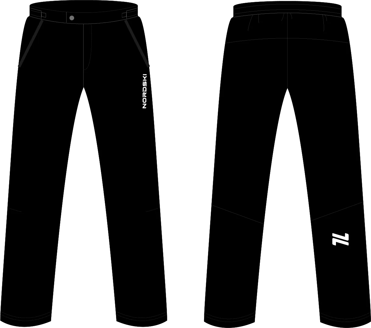 Реальное фото Брюки утепленные Nordski Light Black W NSW129100 от магазина СпортСЕ