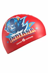 Шапочка для плавания Mad Wave Indiana red M0558 47 0 00W