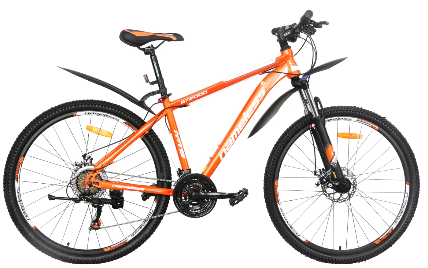 Реальное фото Велосипед 27.5" Nameless S7200D, оранжевый/серый, 17" от магазина СпортСЕ