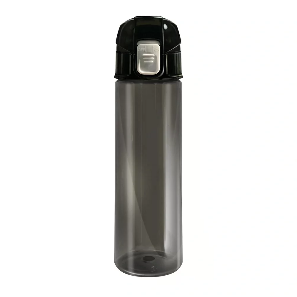 Реальное фото Бутылка для воды 600 мл черная (без логотипа) TS 1369-Blk-NL от магазина СпортСЕ