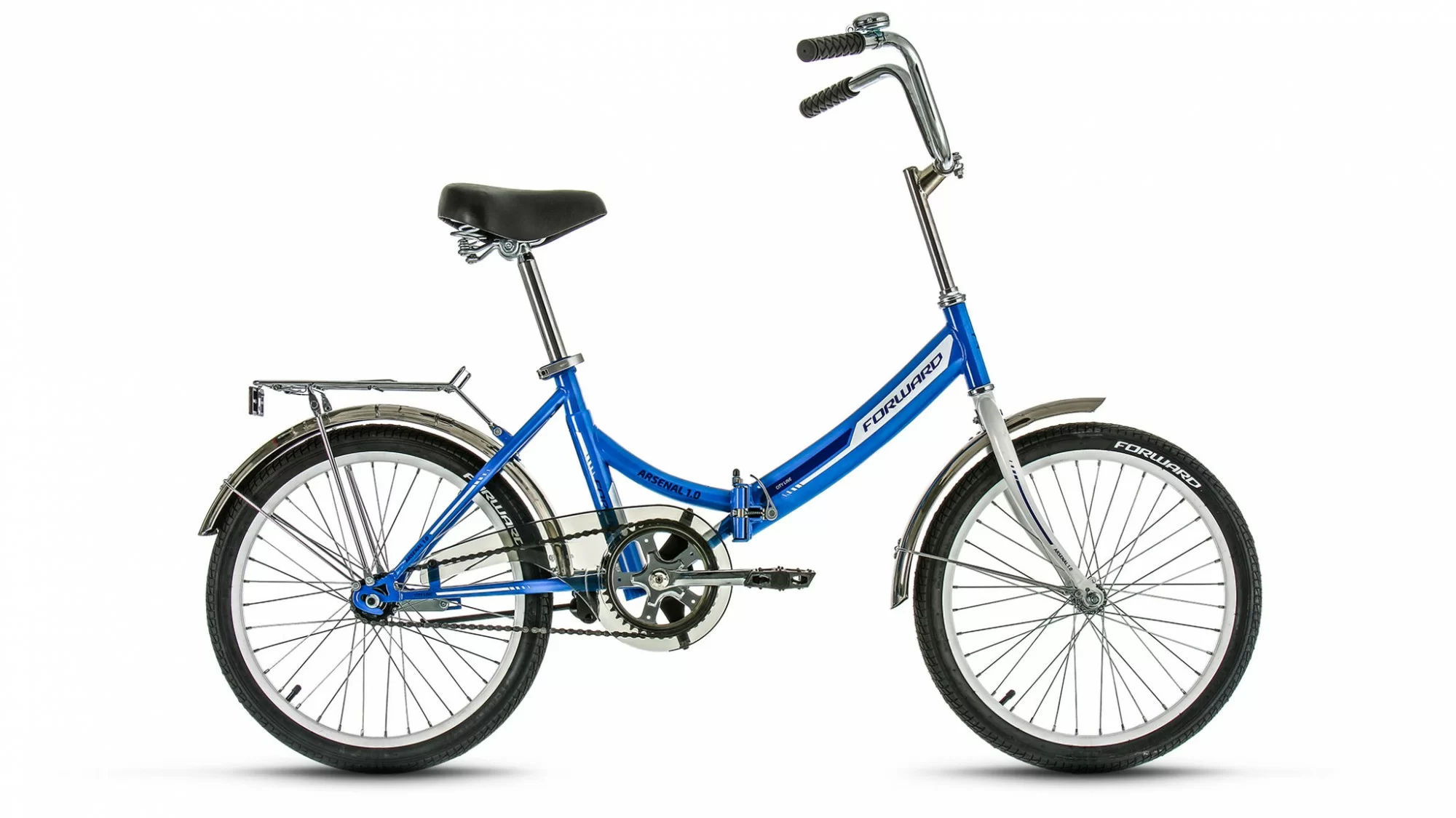 Реальное фото Велосипед Forward Arsenal 20 1.0 скл (1ск.) (2019) синий RBKW9YF01002 от магазина СпортСЕ