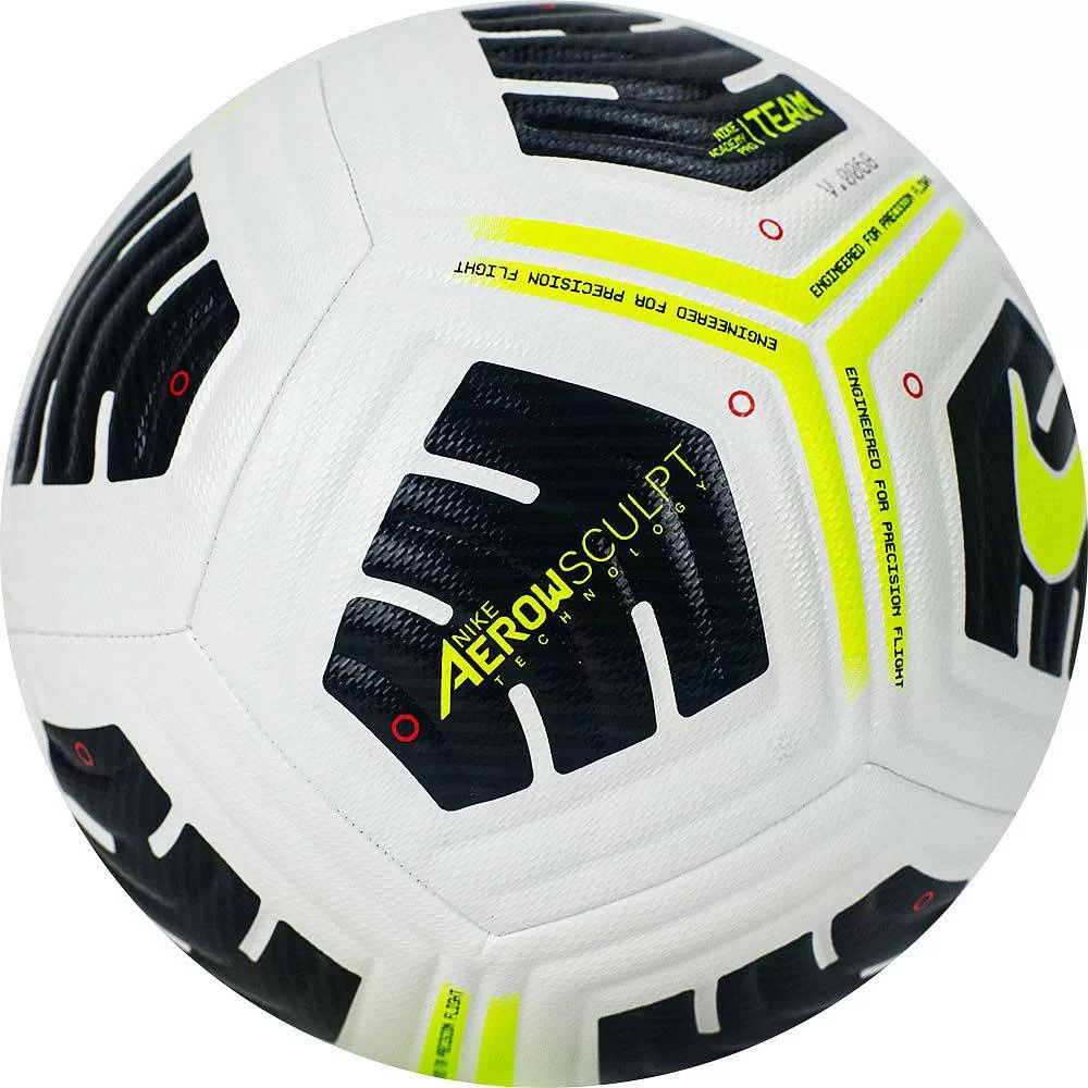 Реальное фото Мяч футбольный Nike Academy Pro Ball №5 бел-желт CU8038-100 от магазина СпортСЕ