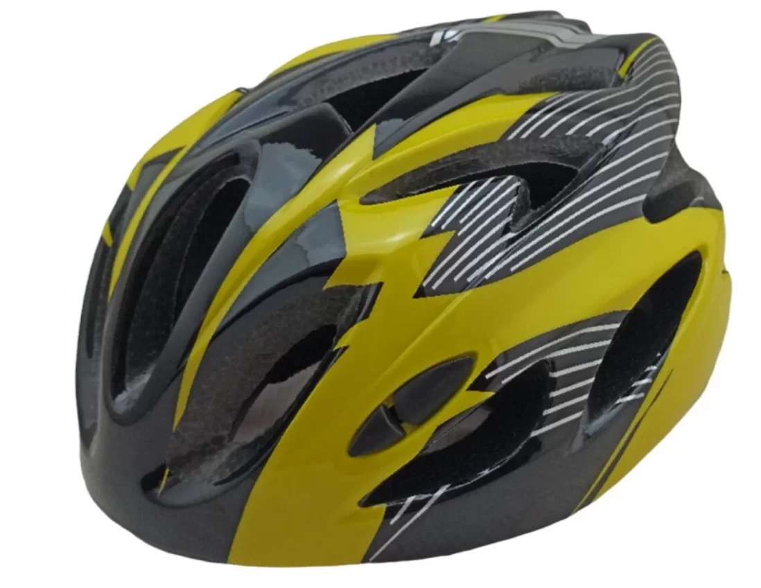 Реальное фото Шлем FSD-HL057 (out-mold) жёлто-чёрный 600321 от магазина СпортСЕ