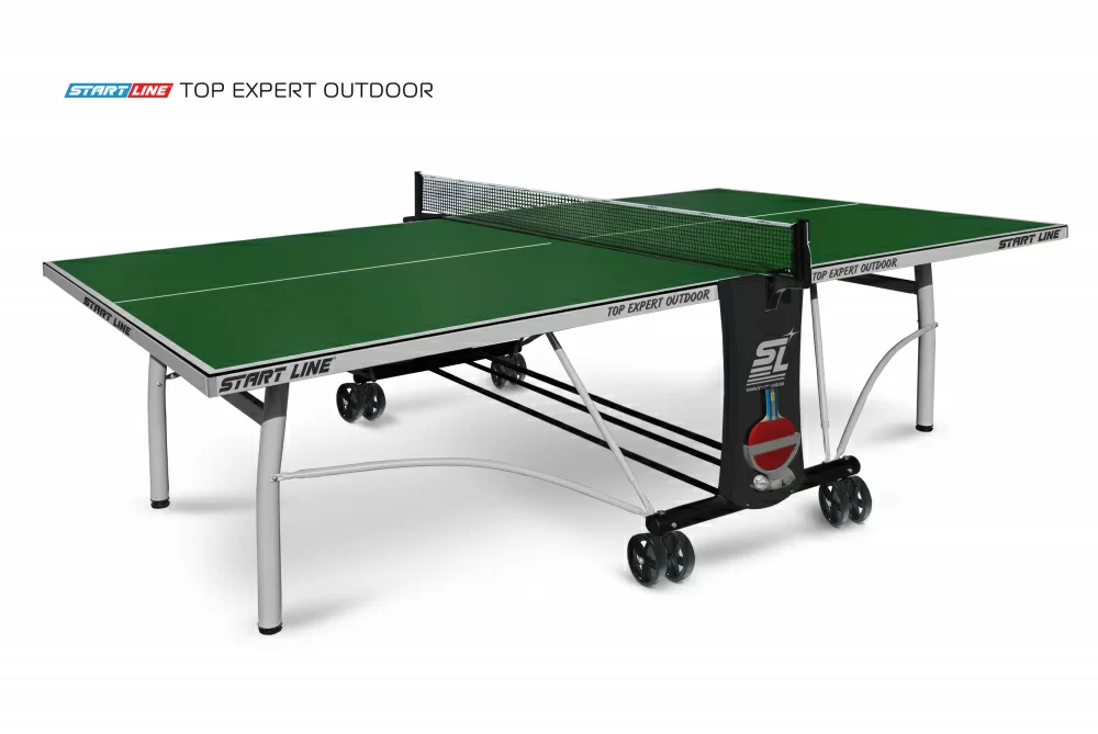 Реальное фото Теннисный стол Start Line Top Expert Outdoor green от магазина СпортСЕ