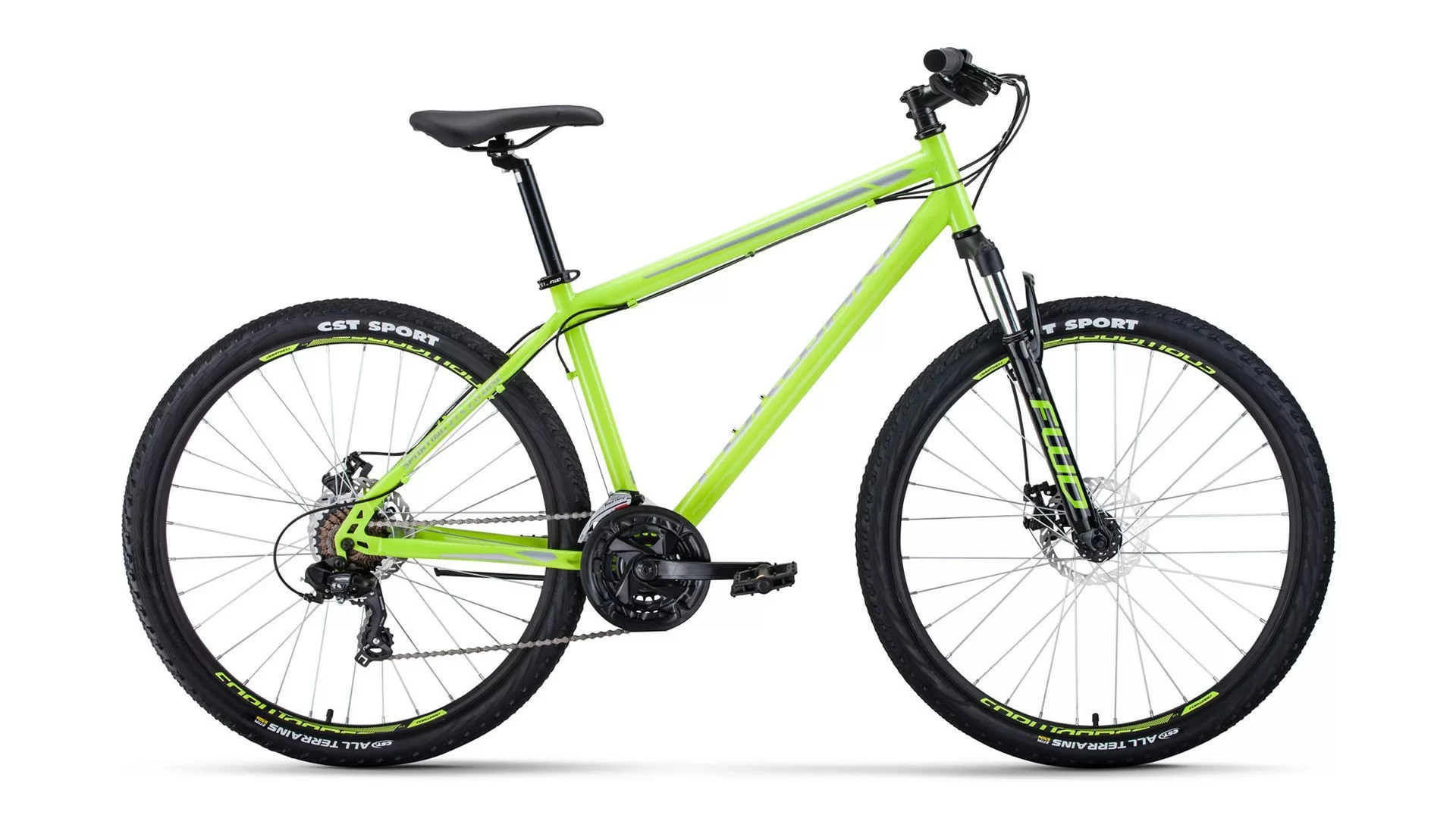 Реальное фото Велосипед Forward Sporting 27,5 2.0 disc (2020) светло-зеленый/серый от магазина СпортСЕ