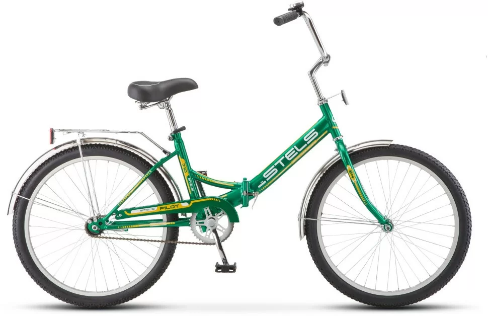 Реальное фото Велосипед Stels Pilot-710 24" (2021) зелёный/жёлтый Z010 от магазина СпортСЕ