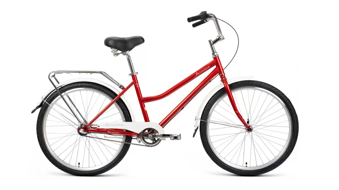 Реальное фото Велосипед Forward Barcelona 26 3.0 (2020-2021) красный/белый от магазина СпортСЕ