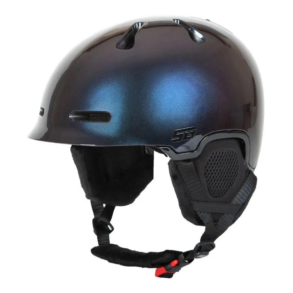 Реальное фото Шлем STG HK003 зимний 58-61см фиолетовый Х112460 от магазина СпортСЕ