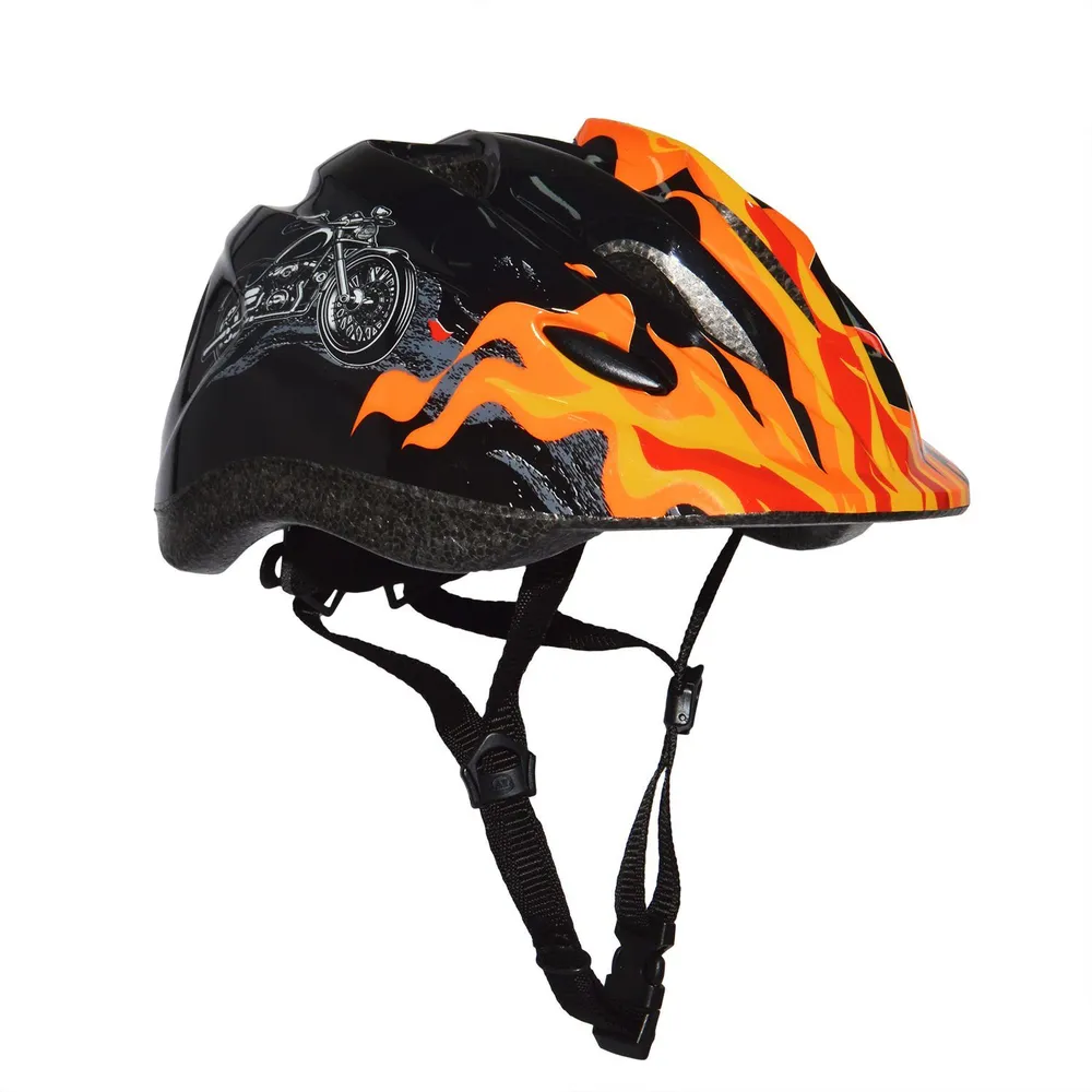Реальное фото Шлем Firebike с регулировкой размера (50-57) черный от магазина СпортСЕ