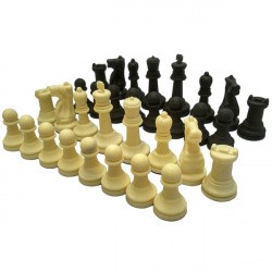 Шахматные фигуры D26162 6см пластик матовый 10015314