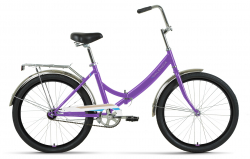Велосипед Forward Valencia 24 1.0 скл (2022) фиолетовый/голубой
