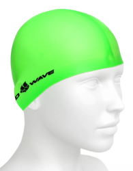 Шапочка для плавания Mad Wave Silicone Junior green M0547 01 0 10W