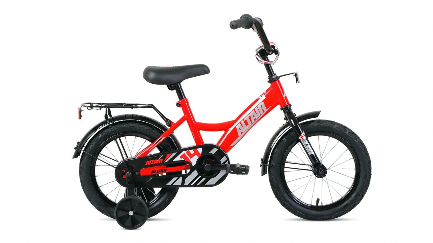 Реальное фото Велосипед Altair Kids 14 (2020-2021) красный/серебристый 1BKT1K1B1006 от магазина СпортСЕ