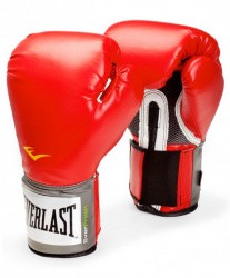 Перчатки боксерские Everlast Pro Style Anti-MB PU 10oz тренировочные красные 2110U