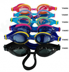 Очки для плавания Whale Y06002(CF-6002) подростковые оправа фиолет-желт стекло фиолетовое