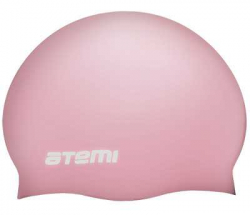 Шапочка для плавания Atemi SC105 силикон роз.