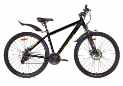Велосипед Black Aqua Cross 2992 D matt 29" черный-салатовый GL-504D