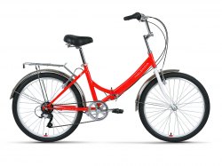 Велосипед Forward Valencia 24 2.0 (2022) красный/белый RBK22FW24077