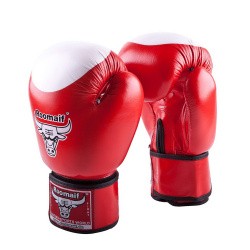 Перчатки боксерские Roomaif RBG-100 Кожа красные