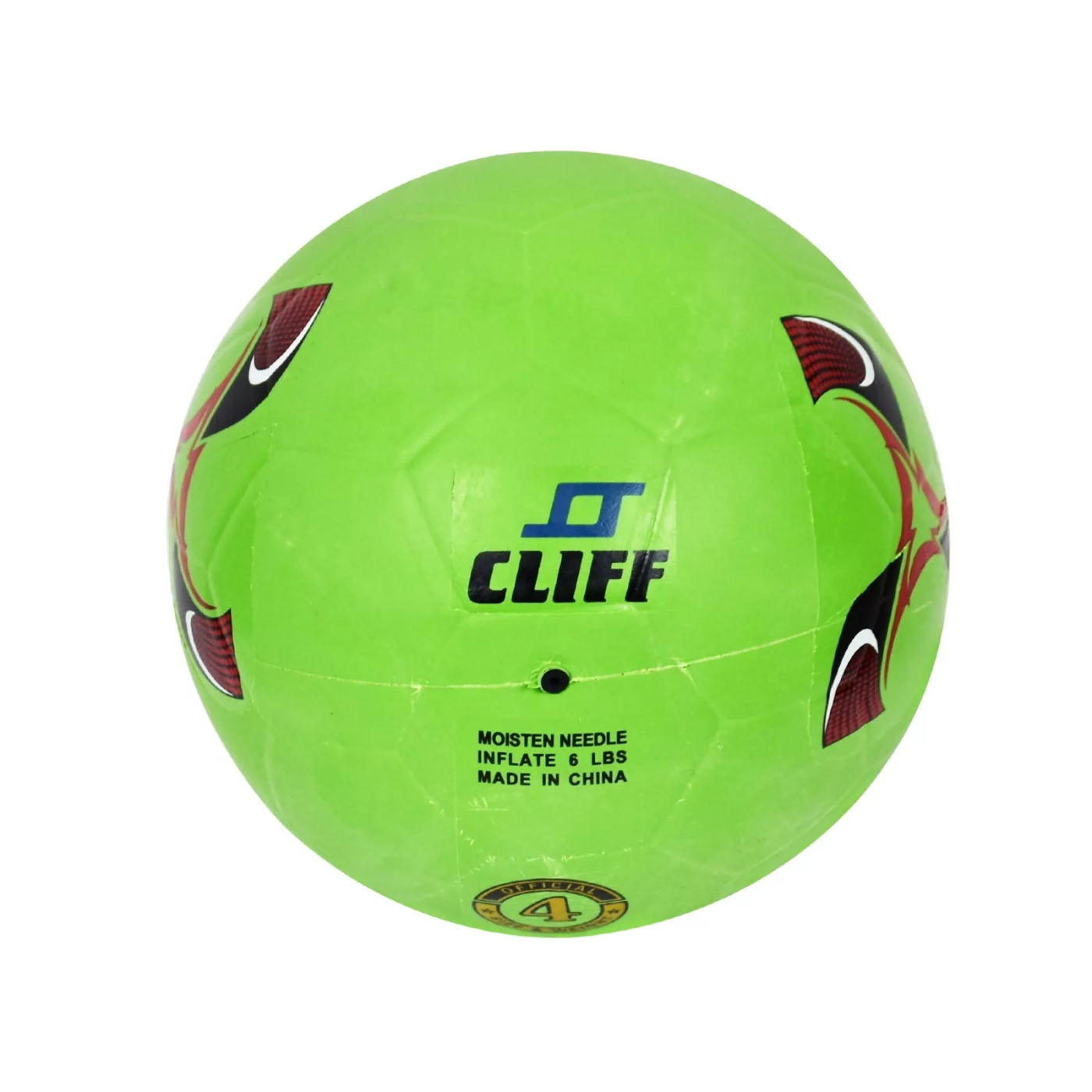 Реальное фото Мяч резиновый футбольный №3 зеленый от магазина СпортСЕ