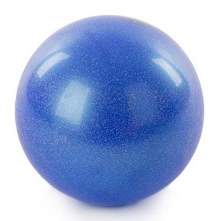 Мяч для художественной гимнастики 19 см 420 г металлик голубой AB2801B