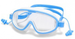 Очки для плавания Atemi (полумаска) Z601 детские с берушами силикон гол.