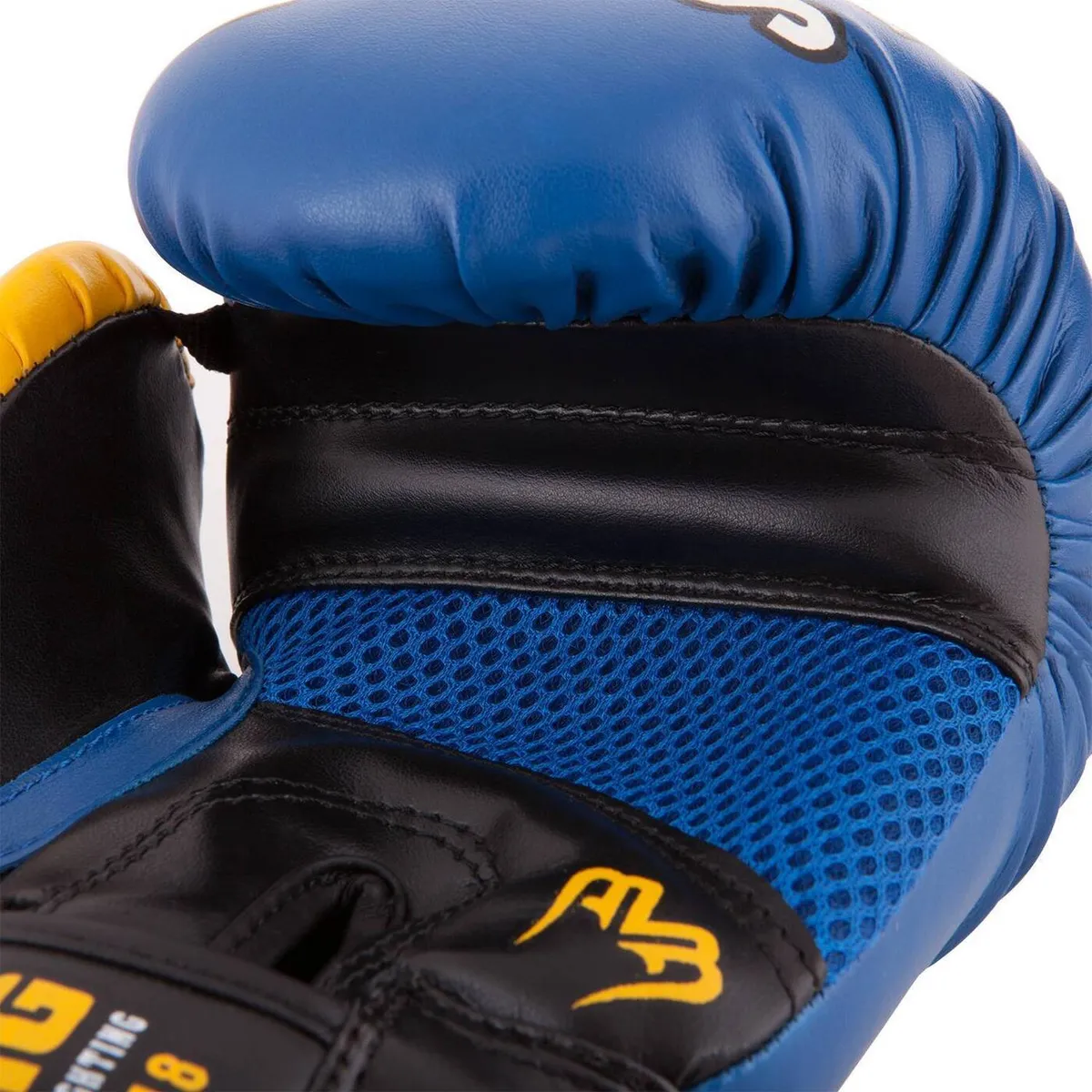 Реальное фото Перчатки боксерские Roomaif RBG-248 Dyex blue от магазина СпортСЕ