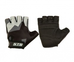 Перчатки STG с защитной прокладкой на липучке серо/черные Х87904