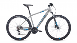Велосипед Forward Apache 29 3.2 disc (2021) серый/синий