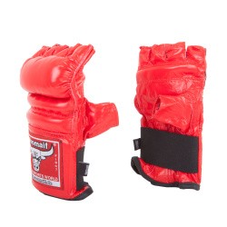 Перчатки для единоборств Roomaif MMA RBM-124 кожа red