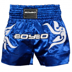 Шорты для тайского бокса BoyBo синий BST882