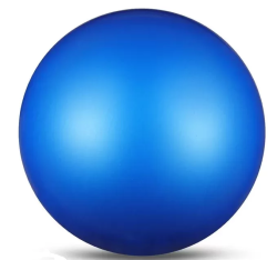 Мяч для художественной гимнастики 19 см 400г Indigo металлик синий IN329