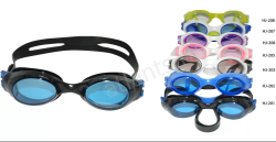 Очки для плавания Fox HJ-207 подростковые/взрослые белый/синий