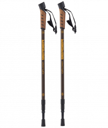 Палки для скандинавской ходьбы Berger Explorer 67-135 см 3-секционные коричневый  УТ-00019908