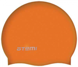 Шапочка для плавания Atemi SC106 силикон оранж
