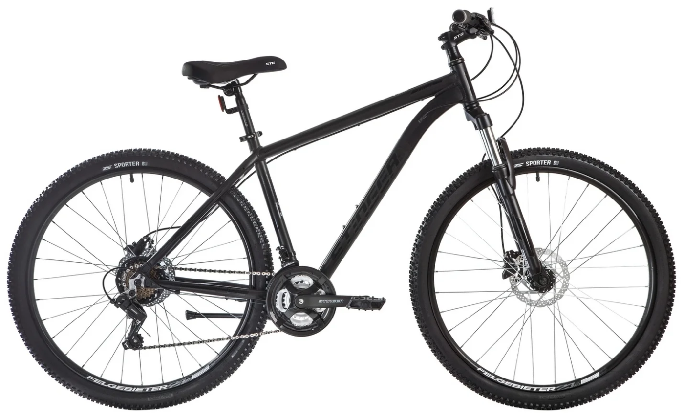 Реальное фото Велосипед Stinger 27.5" Element Pro алюм. черный от магазина СпортСЕ