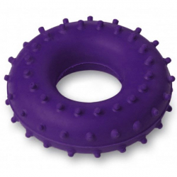 Эспандер-кольцо кистевой 40 кг массажный фиолетовый ЭРКМ