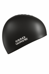 Шапочка для плавания Mad Wave Intensiv Big black M0531 12 2 01W
