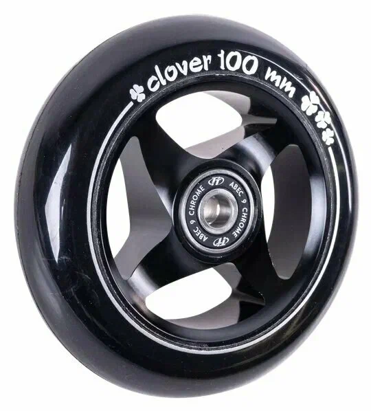 Реальное фото Колесо для самоката TechTeam X-Treme 100*24мм Clover black от магазина СпортСЕ