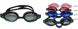 Очки для плавания Fox HJ-701 взрослые черный/прозрачный