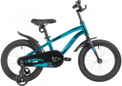 Велосипед NOVATRACK 16" PRIME алюм., синий металлик,  полная защита цепи, ножной тормоз, короткие кр
