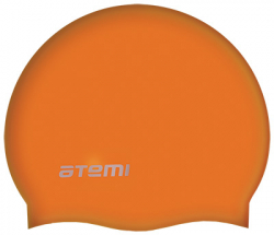 Шапочка для плавания Atemi TC304 Jr тонкий силикон оранжевая