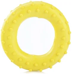 Реальное фото Эспандер-кольцо кистевой 10 кг массажный желтый ЭРКМ-10 от магазина СпортСЕ