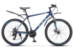 Велосипед Stels Navigator-640 D 26" (2019) серый/синий V010