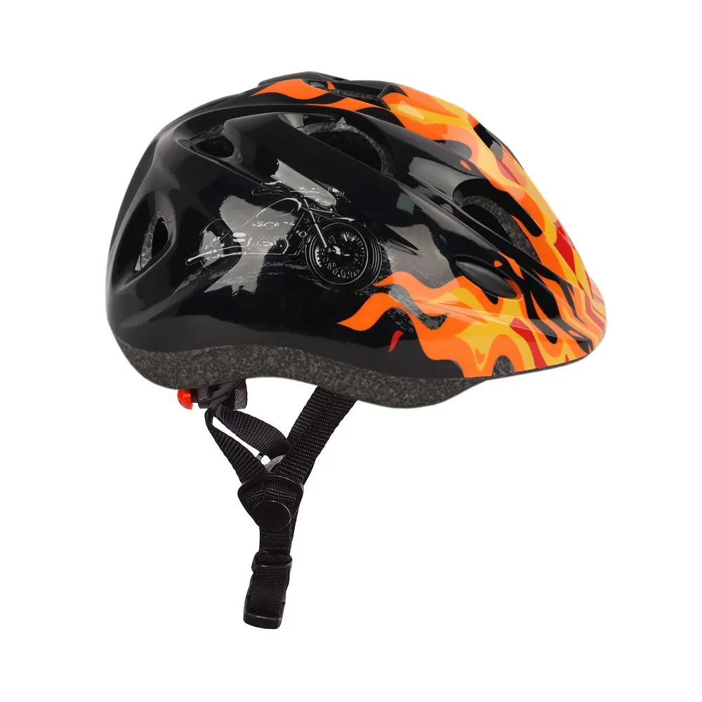 Реальное фото Шлем Firebike с регулировкой размера (50-57) черный от магазина СпортСЕ