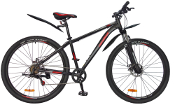 Велосипед 29" Nameless S9100D, черный мат/красный, 17" (2024)