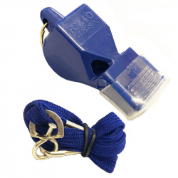 Свисток судейский F04484 Fox 80 Classic пластиковый на шнурке синий 10020438