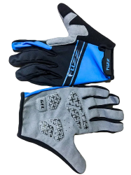 Перчатки Fuzz лайкра Race Light длинные пальцы, для сенсорных экранов черно-синие 08-202713